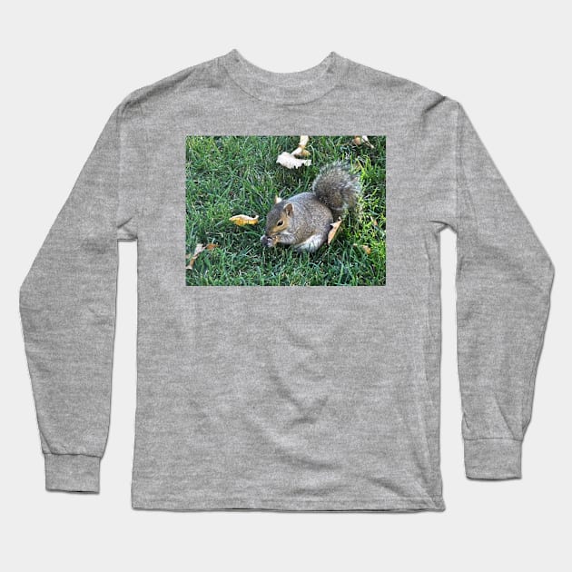 Squirrel Long Sleeve T-Shirt by heyokamuse